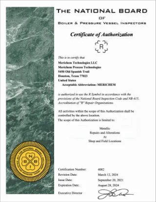 National Board: R Stamp